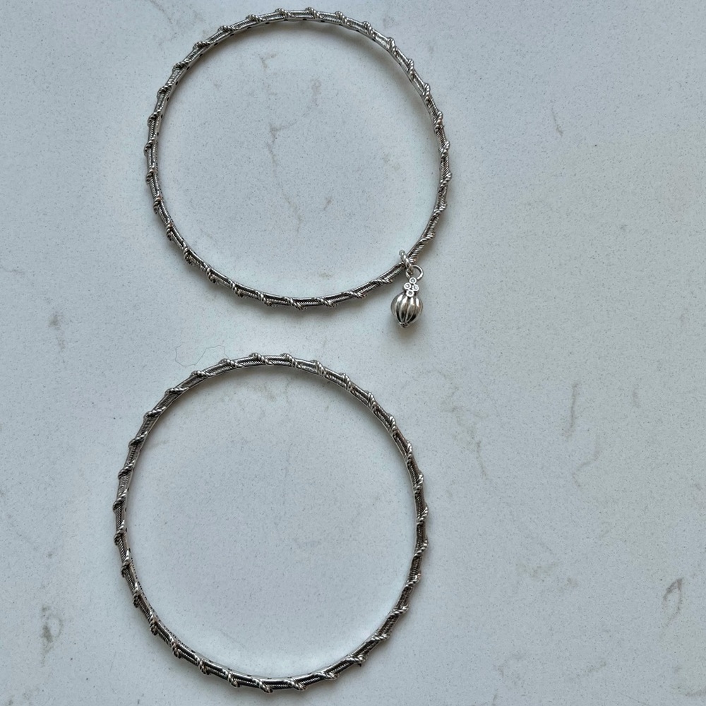 Judith Ripka bangle set 8.5” - Picture 3 of 3